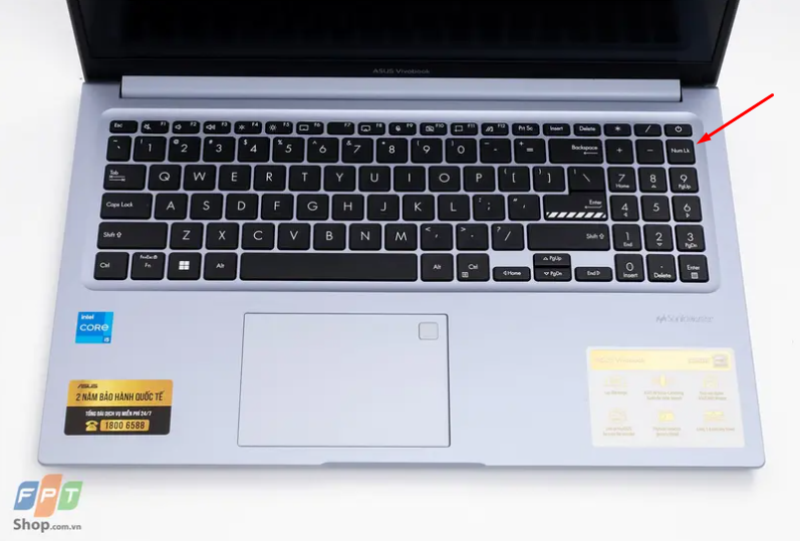 Không đánh được số trên bàn phím laptop Asus - hình 4
