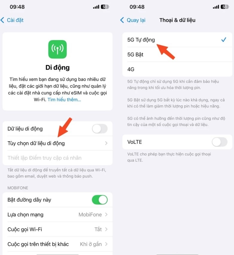 kích hoạt 5G VinaPhone iPhone hình 7