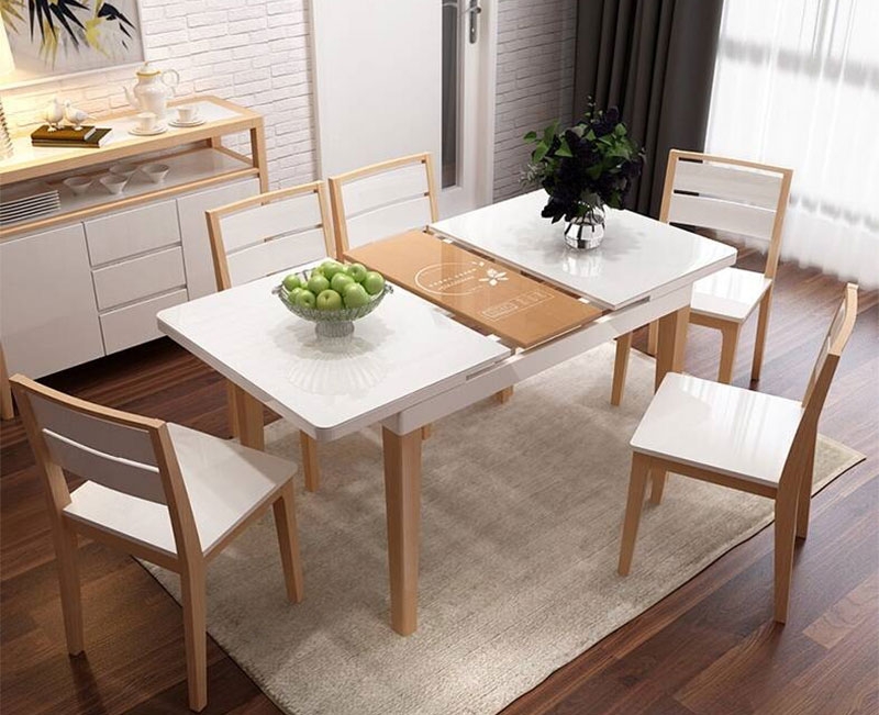 Kích thước bàn ăn chữ nhật 8 ghế hình 1