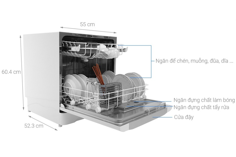 k&iacute;ch thước m&aacute;y rửa b&aacute;t &acirc;m tủ 3