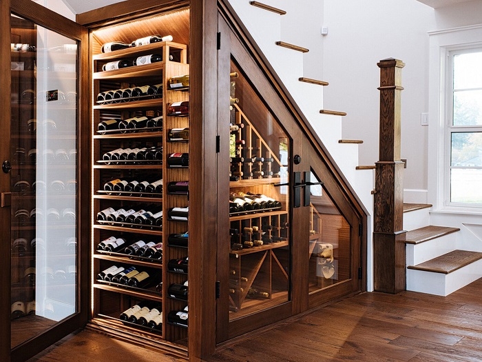 kích thước tủ rượu âm tường