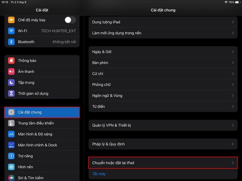 Khôi phục cài đặt gốc trước khi mua