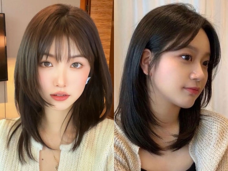 Kiểu tóc chiếc lá hình 1