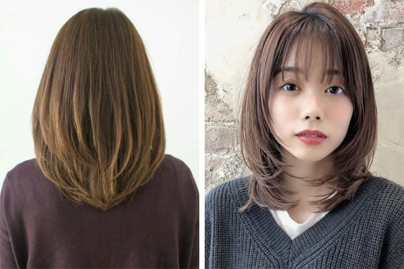 Kiểu tóc chiếc lá hình 3