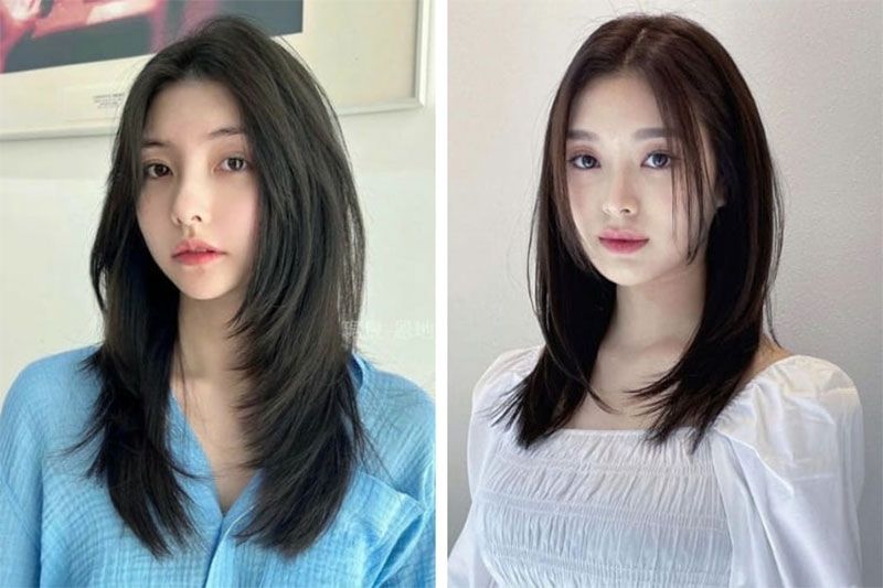 Kiểu tóc chiếc lá hình 5