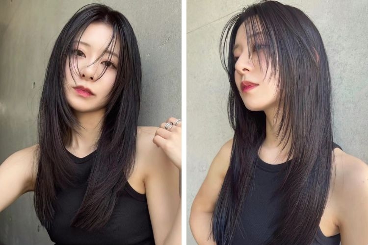 toc thang dai che ngoi giua