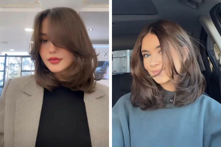 toc ngan layer tia nhe