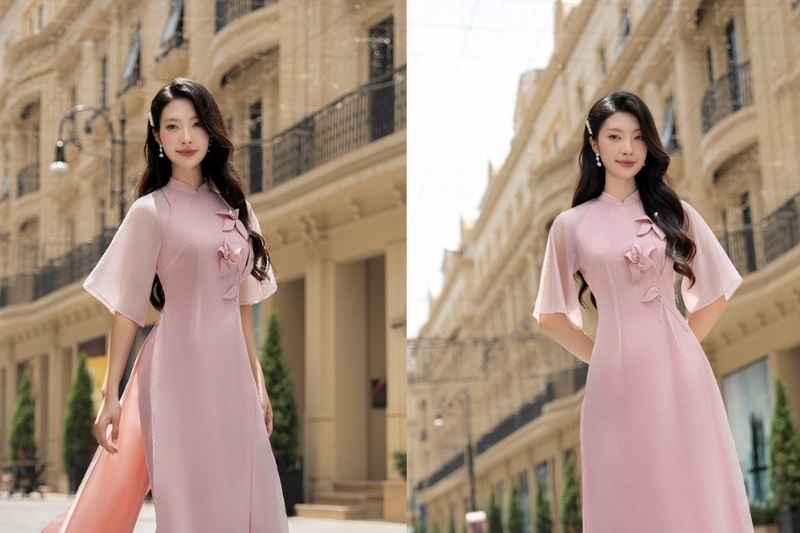 Tóc dài xoăn kẹp mái