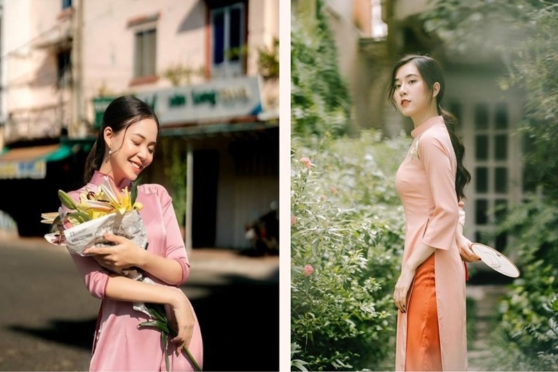 Tóc cột thấp duyên dáng