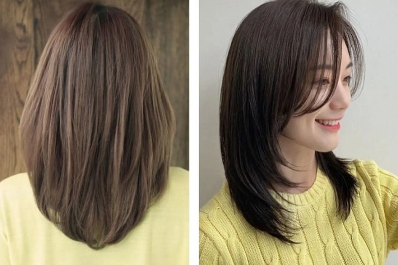 Kiểu tóc ngang bầu ảnh 8