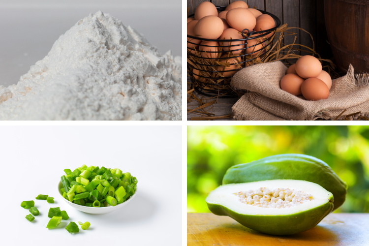 làm bánh từ bột năng và trứng hình 3