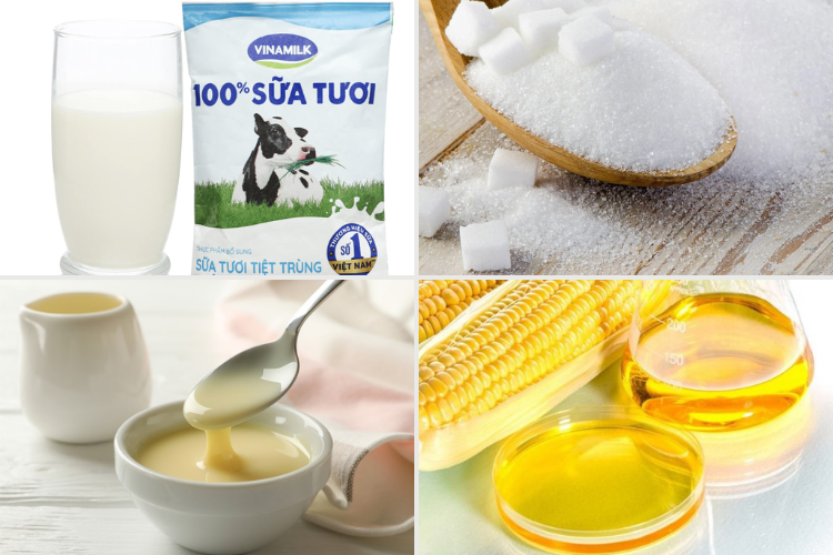 làm kem từ sữa tươi Vinamilk 2