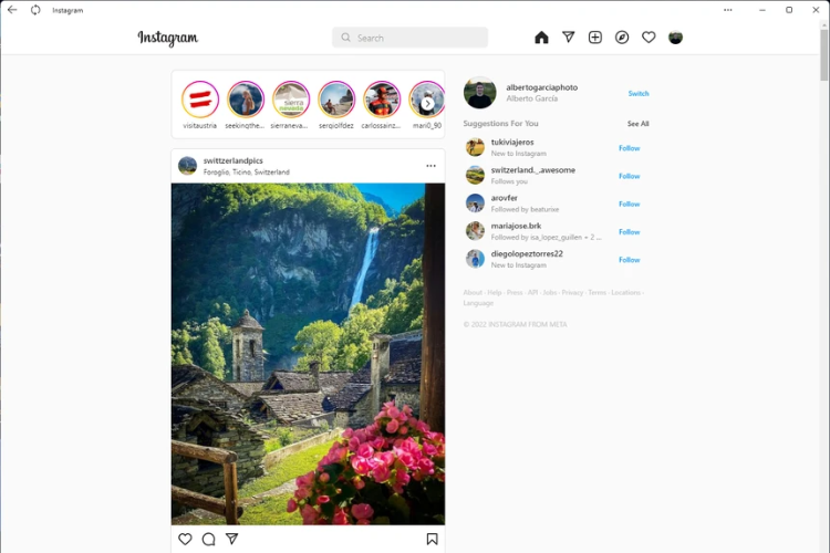 chat Instagram trên máy tính PC hình 2
