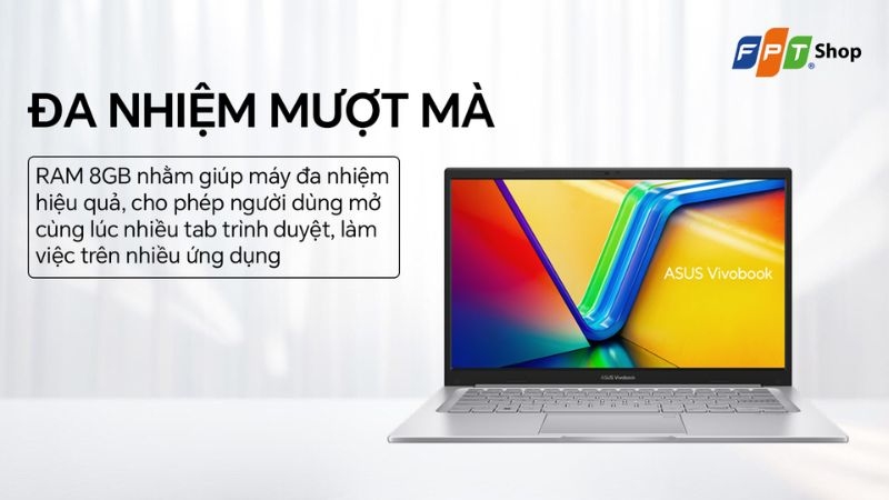 Top 7 laptop sinh viên dưới 15 triệu 2026 - Laptop Asus Vivobook 14 X1404VA-NK394W