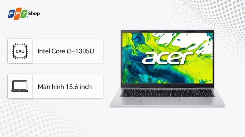 Top 7 laptop sinh viên dưới 15 triệu 2026 - aptop Acer Aspire Go 15 AG15-72P-35X9
