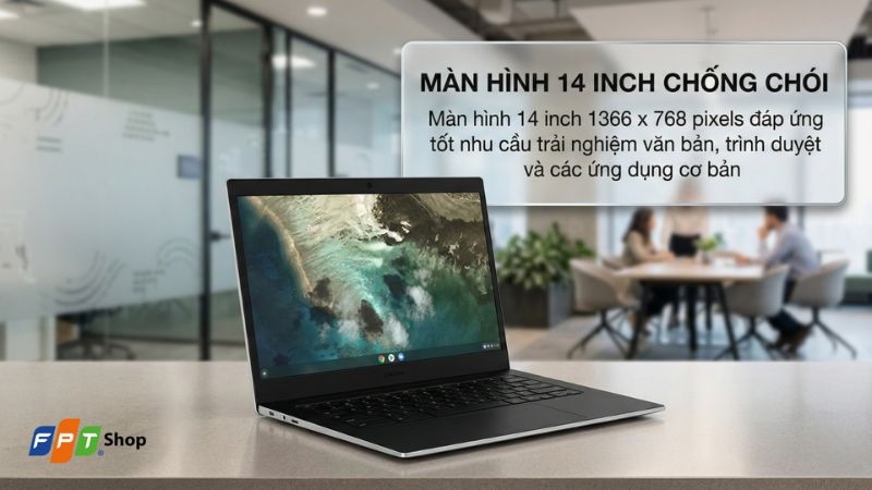 Top 7 laptop sinh viên dưới 15 triệu 2026 - Laptop Samsung Galaxy Chromebook Go XE340XDA-KA1VN N4500