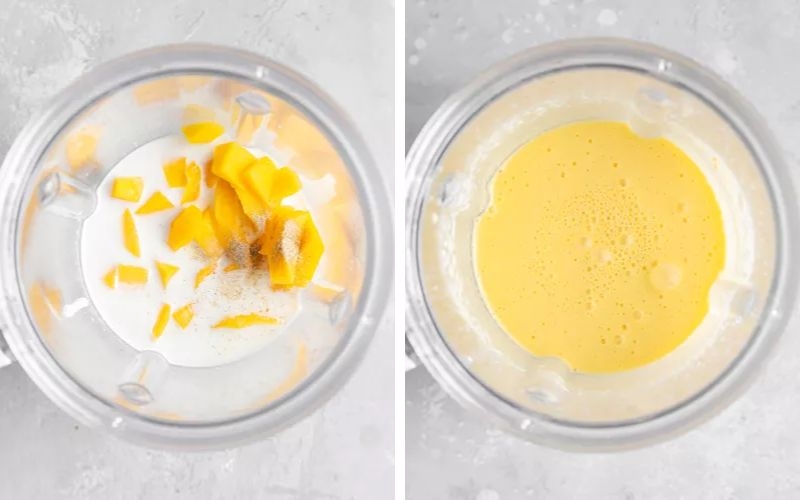 Xay hỗn hợp lassi xoài