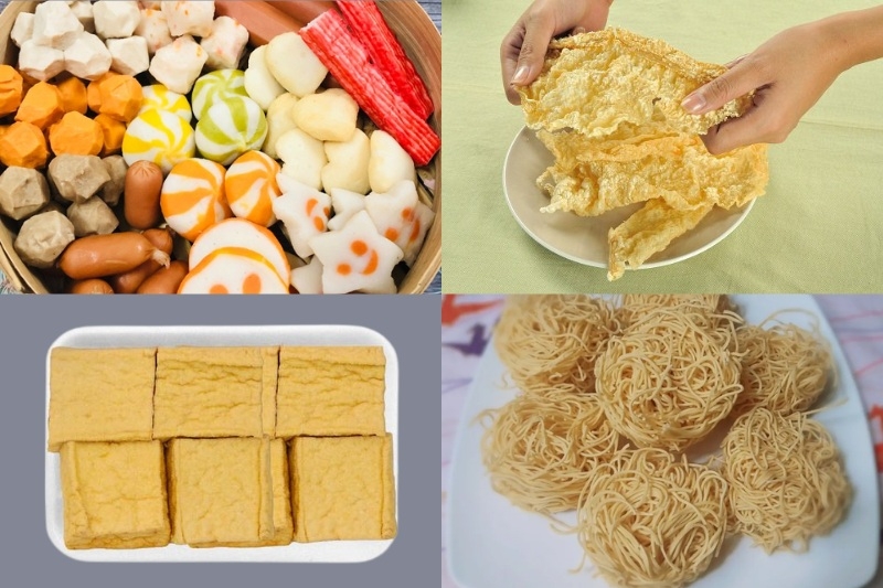 Gợi ý một số nguyên liệu khác kết hợp ăn kèm với lẩu hải sản
