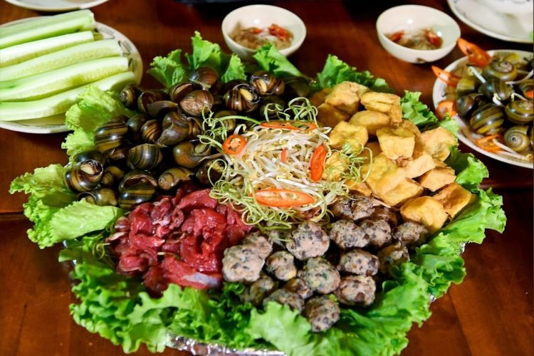 lẩu ốc chuối đậu 2