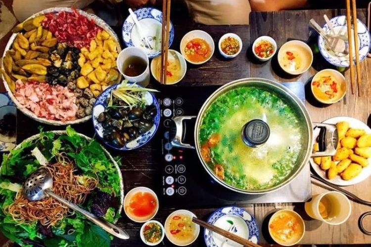 lẩu ốc chuối đậu 5