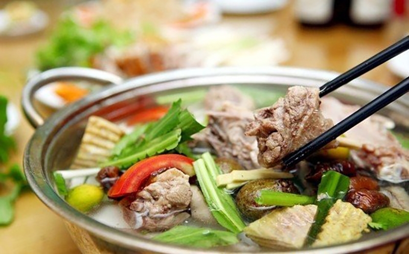 cách nấu lẩu vịt măng cay (hình 11)