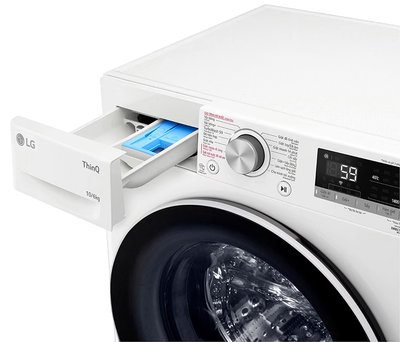 LG Inverter giặt 10 kg - sấy 6 kg FV1410D4W1 (hình 6)