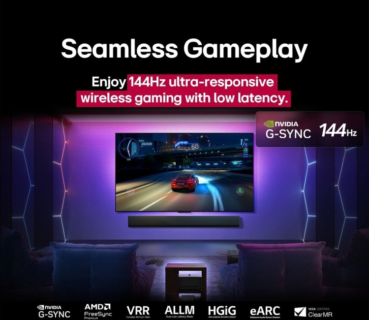 LG OLED evo M5 Wireless TV series ra mắt toàn cầu với 4K 144hz, Dolby Atmos và hỗ trợ NVIDIA G-SYNC