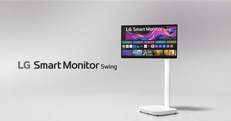 LG ra mắt Smart Monitor Swing: Màn hình 32 inches, 4K di động với chân đế bánh xe