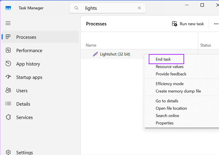 Lightshot không hoạt động trên Windows 1