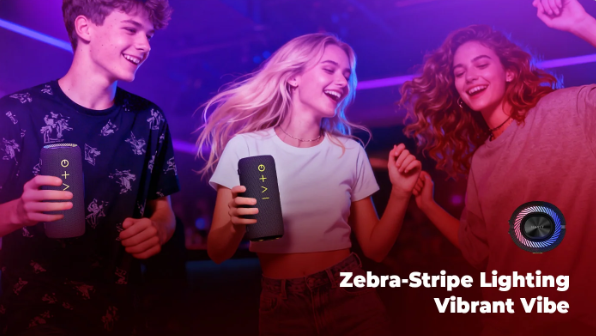 Loa Bluetooth Havit SK919BT - Hiệu ứng đèn zebra-stripe tạo không gian sôi động