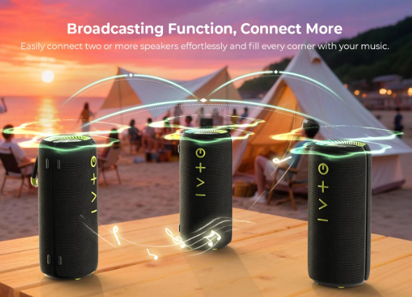 Loa Bluetooth Havit SK919BT - Kết nối nhiều loa với chế độ broadcasting