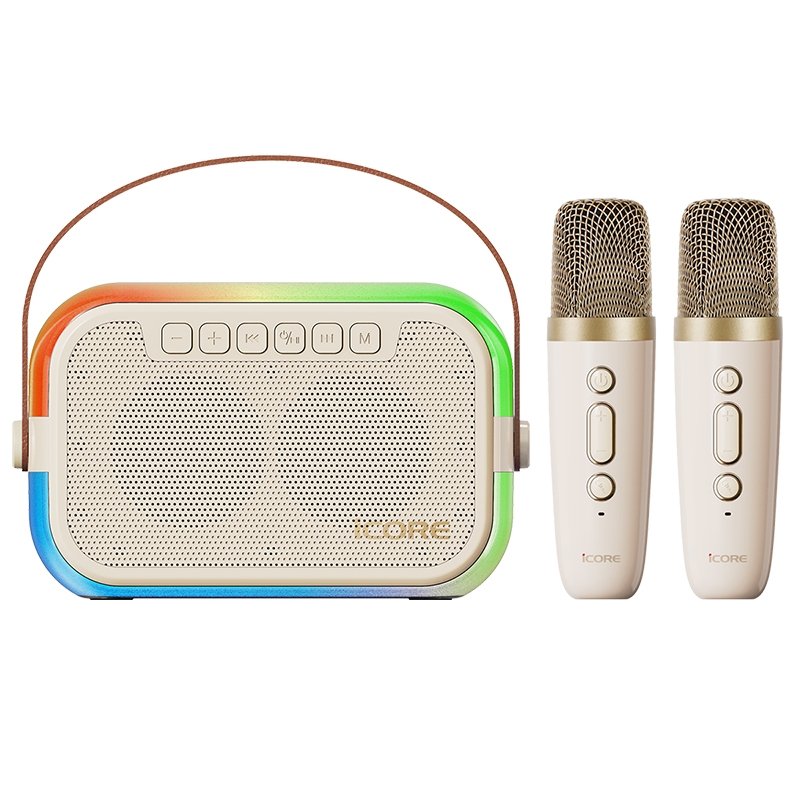 Loa Bluetooth Karaoke mini iCore ISM69, kèm 02 micro