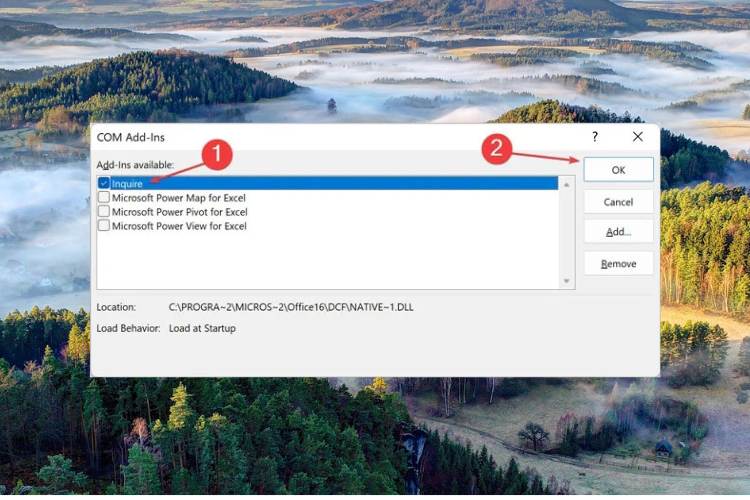 lỗi Not enough Memory to Run excel 4