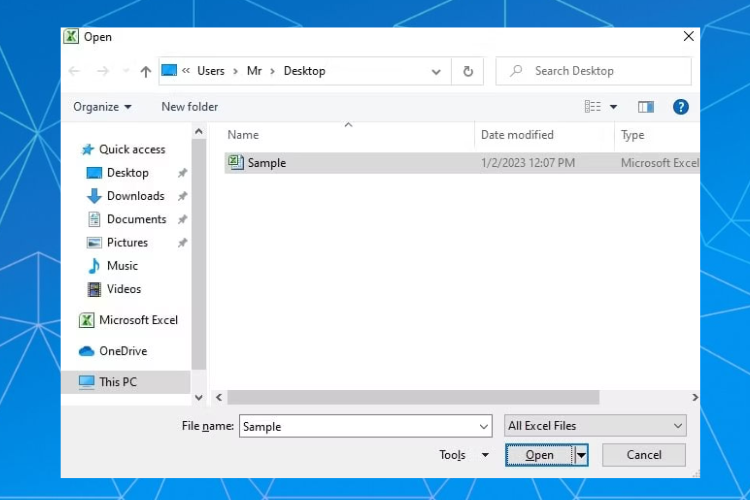 lỗi “Unreadable content” trong excel 3