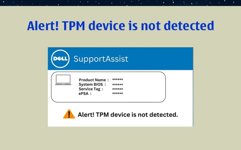 lỗi Alert! TPM device is not detected hình 2