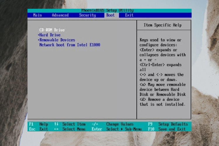 lỗi boot device not found HP Win 11 2