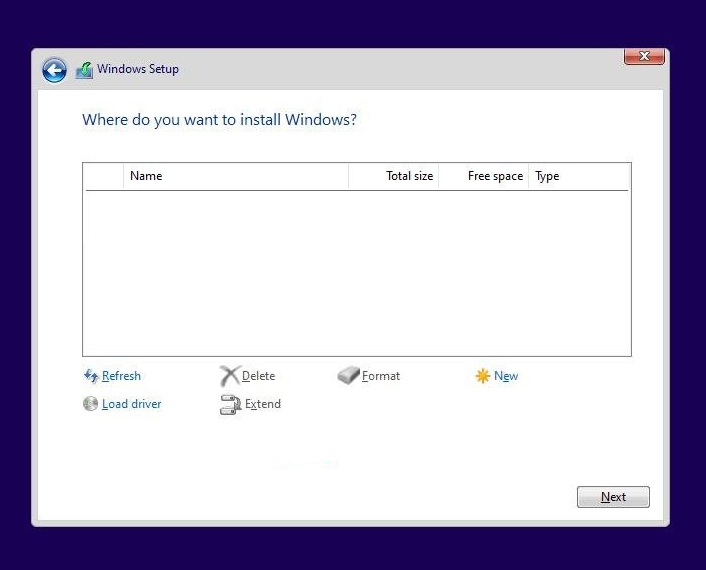 Lỗi cài Win 11 không thấy ổ cứng hình 16