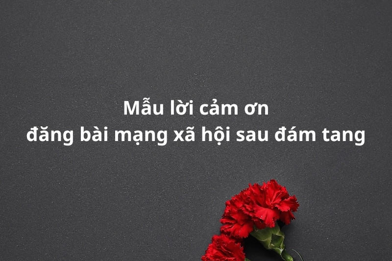 Lời cảm ơn sau đám tang 6