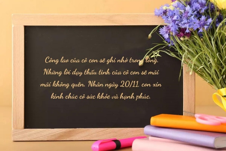 Lời chúc 20/11 ngắn gọn ý nghĩa ảnh 1