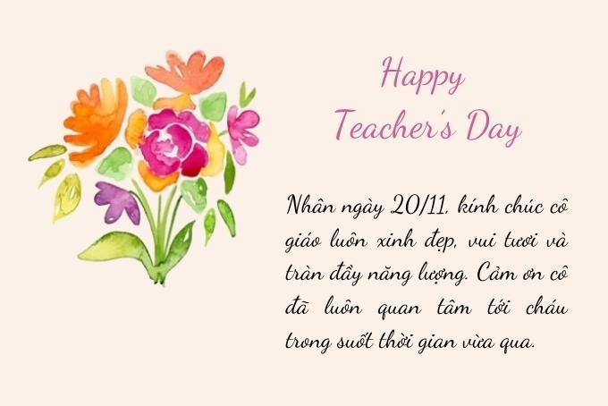 Lời chúc 20/11 ngắn gọn ý nghĩa ảnh 2