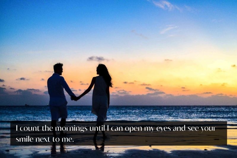 Lời chúc ngày mới cho người yêu xa ảnh 5