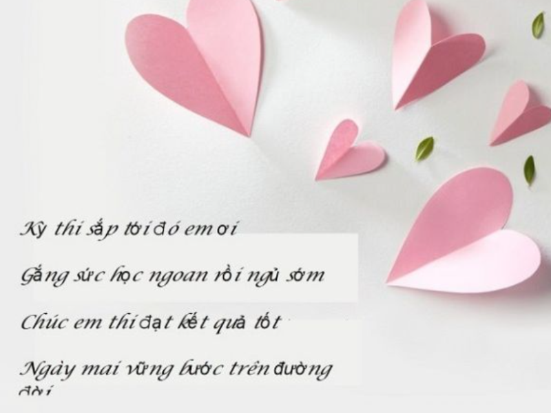 Lời chúc thi tốt cho người yêu (hình 2)