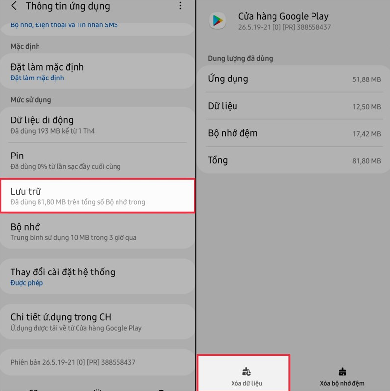 Lỗi đang tải bị gián đoạn trên Android 7