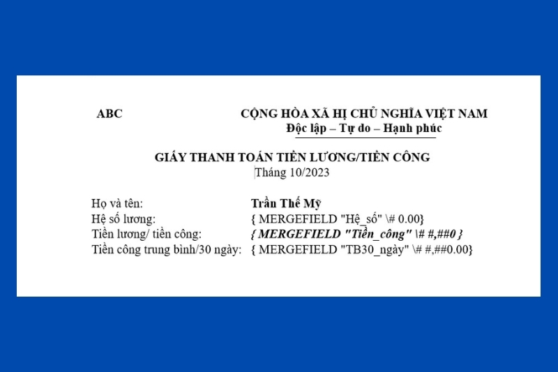 Lỗi định dạng số khi dùng Mail Merge trong Word ảnh 7