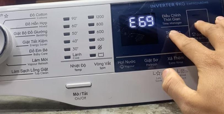 lỗi e69 máy giặt electrolux - hình 1