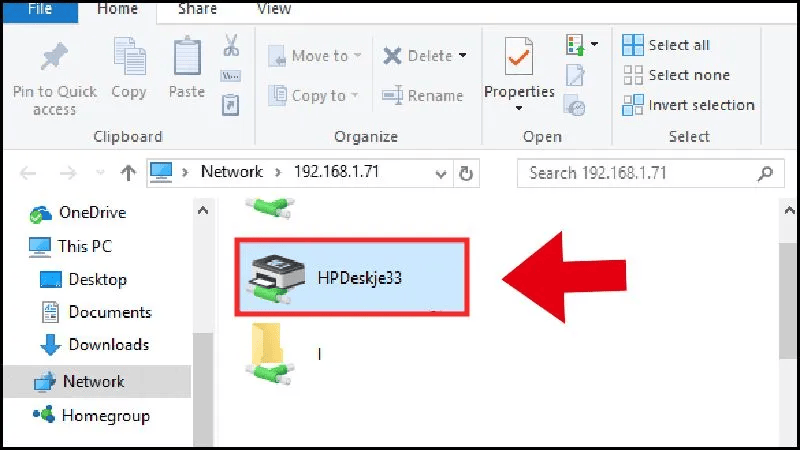 Kết nối đến máy in qua mạng LAN bằng IP