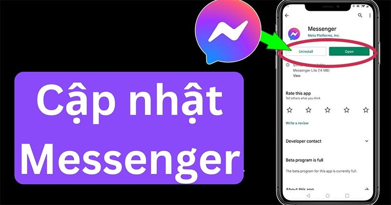 Cập nhật ứng dụng Messenger phiên bản mới nhất