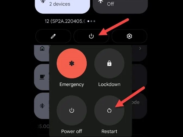 khoi dong lai dien thoai