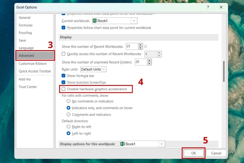 Sửa lỗi mở file Excel không hiện dữ liệu ảnh 7