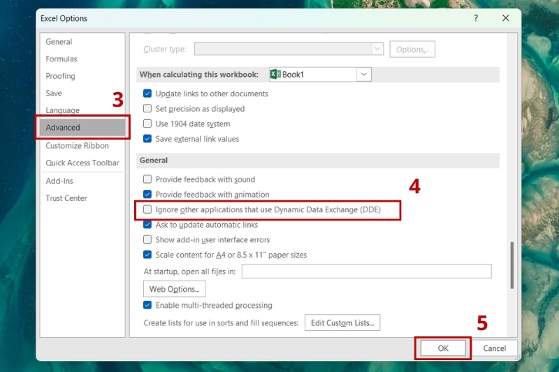 Sửa lỗi mở file Excel không hiện dữ liệu ảnh 9